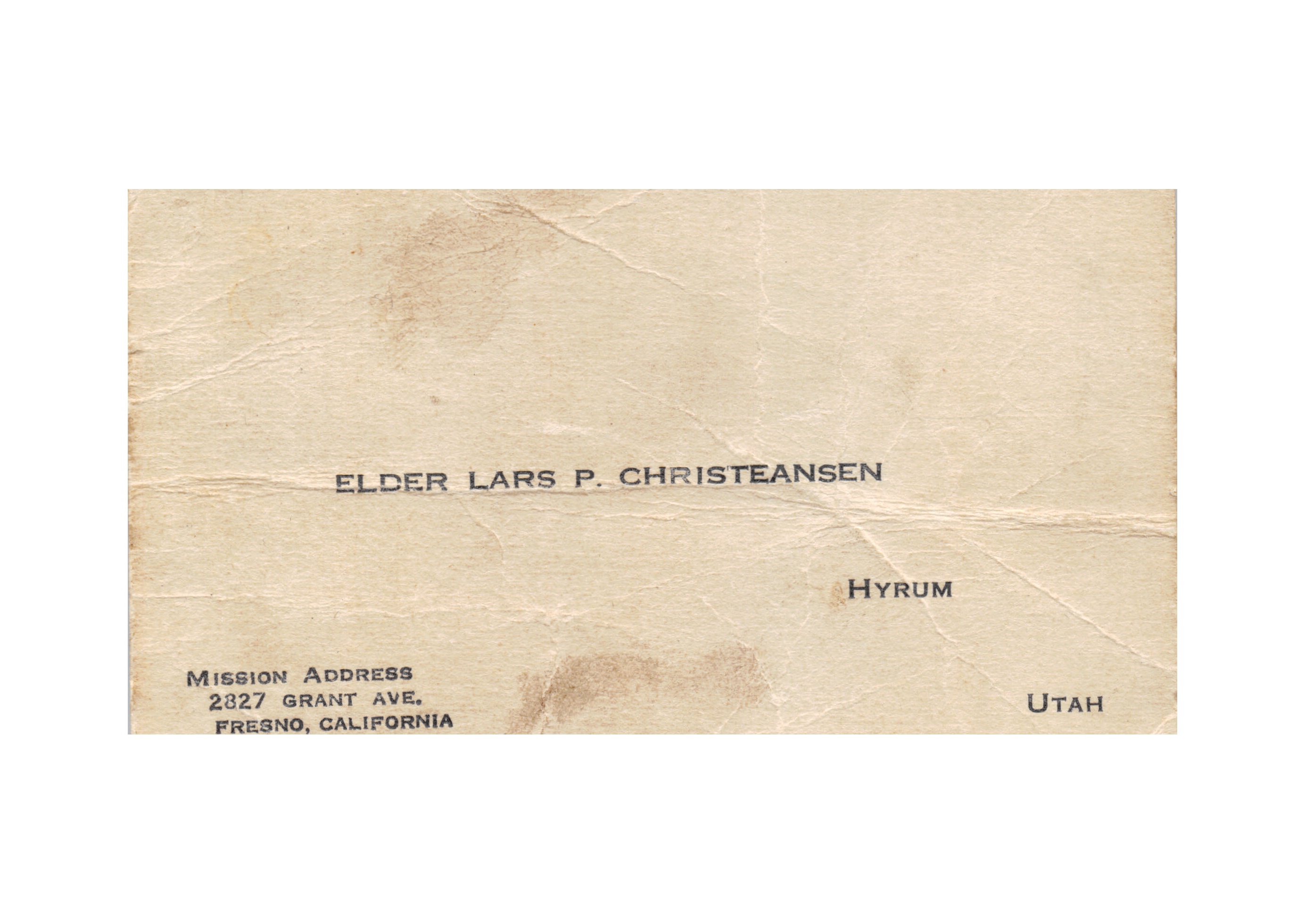 LP Christiansen Envelope